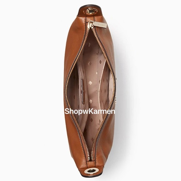 ♠️Kate Spade Rosie Large Pebbled Leather Crossbody Bag, Warm Gingerbread NWT - Picture 8 of 11